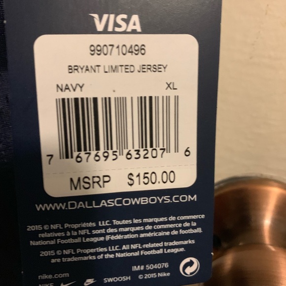 NEW Dez Bryant Cowboys NFL stitched Jersey NWT. - Picture 3 of 8